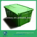 Heavy-duty plastic container with Sawthtooth Lids